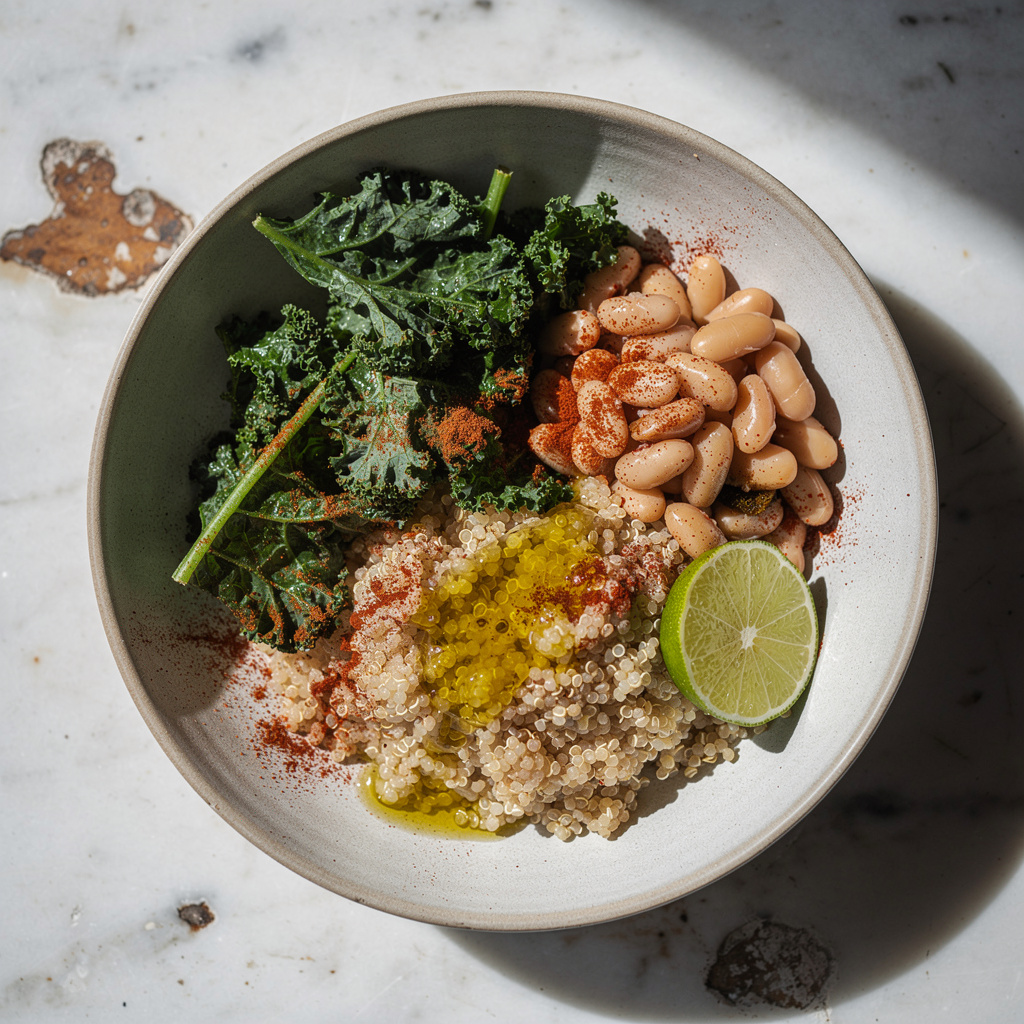 Quinoa Bowl with White beans & Kale #17